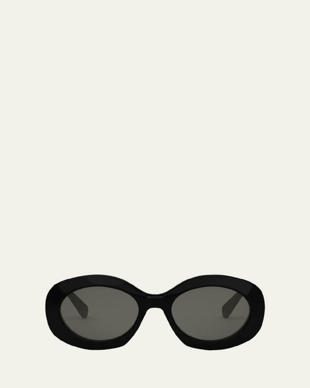 Triomphe Round Acetate Sunglasses